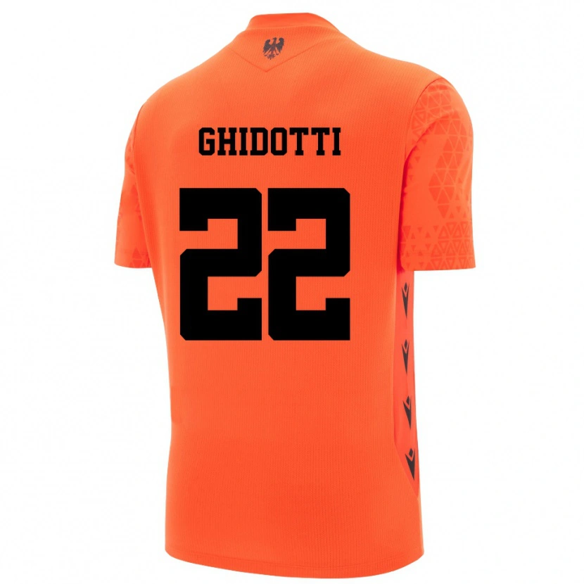 Danxen Męski Simone Ghidotti #22 Ciemny Pomarańczowy Czarny Koszulka Bramkarska 2025/26