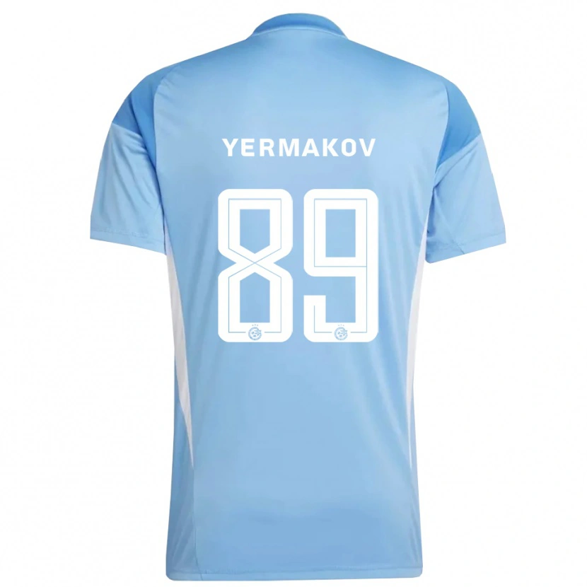 Danxen Męski Georgiy Yermakov #89 Jasny Niebieski Biały Koszulka Bramkarska 2025/26
