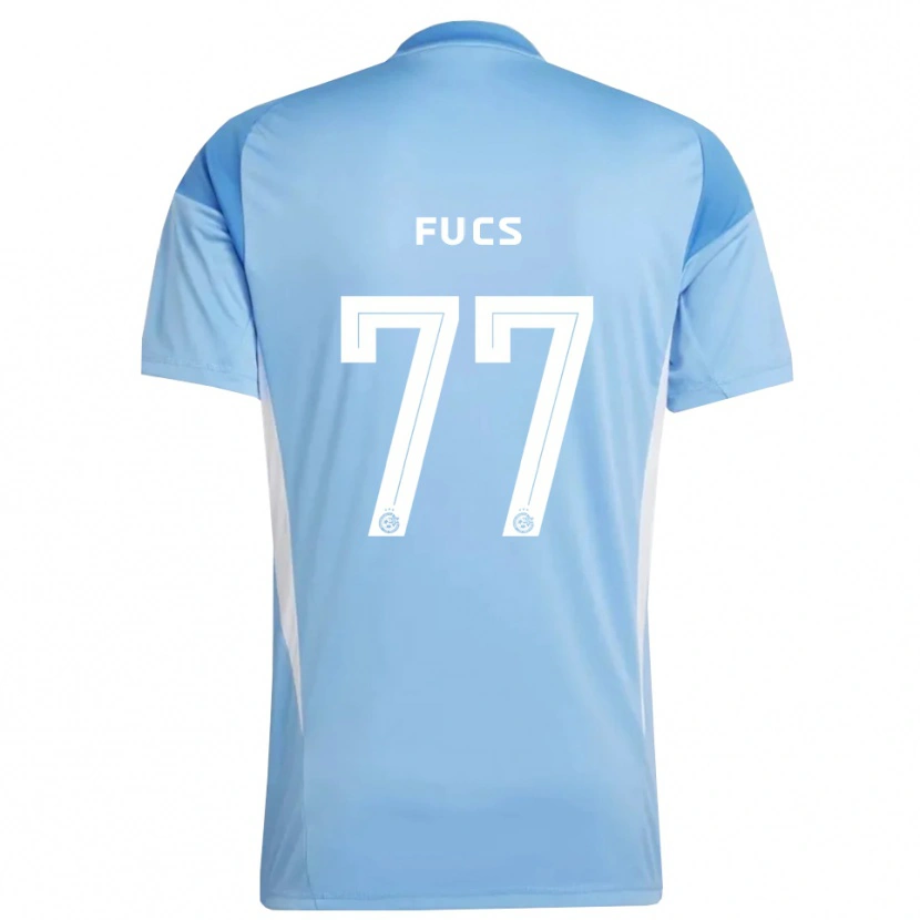 Danxen Męski Roee Fucs #77 Jasny Niebieski Biały Koszulka Bramkarska 2025/26