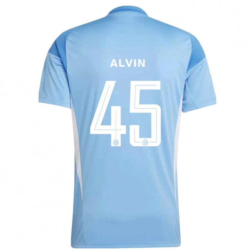 Danxen Męski Glenn Alvin #45 Jasny Niebieski Biały Koszulka Bramkarska 2025/26