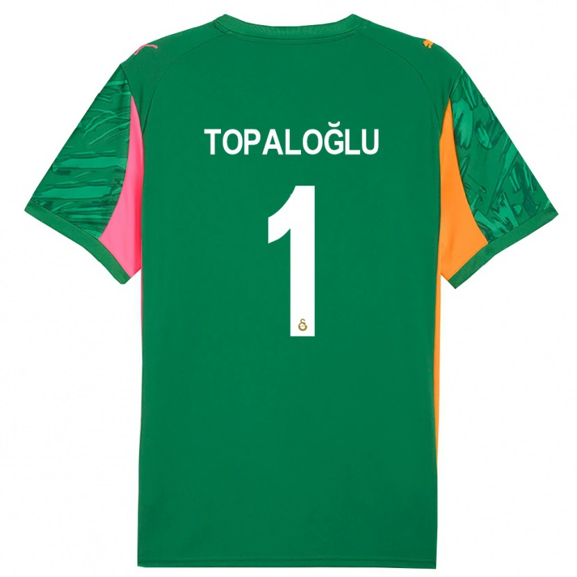 Danxen Męski Eren Topaloğlu #1 Zielony Pomarańczowy Różowy Koszulka Bramkarska 2025/26