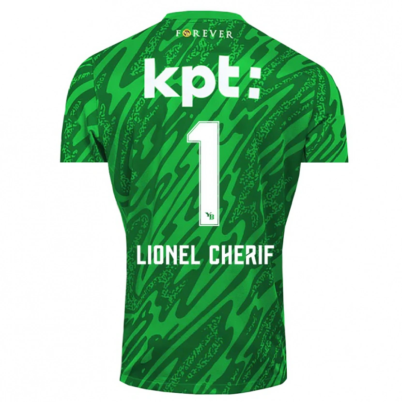 Danxen Męski Kader Cherif #1 Zielony Biały Koszulka Bramkarska 2025/26