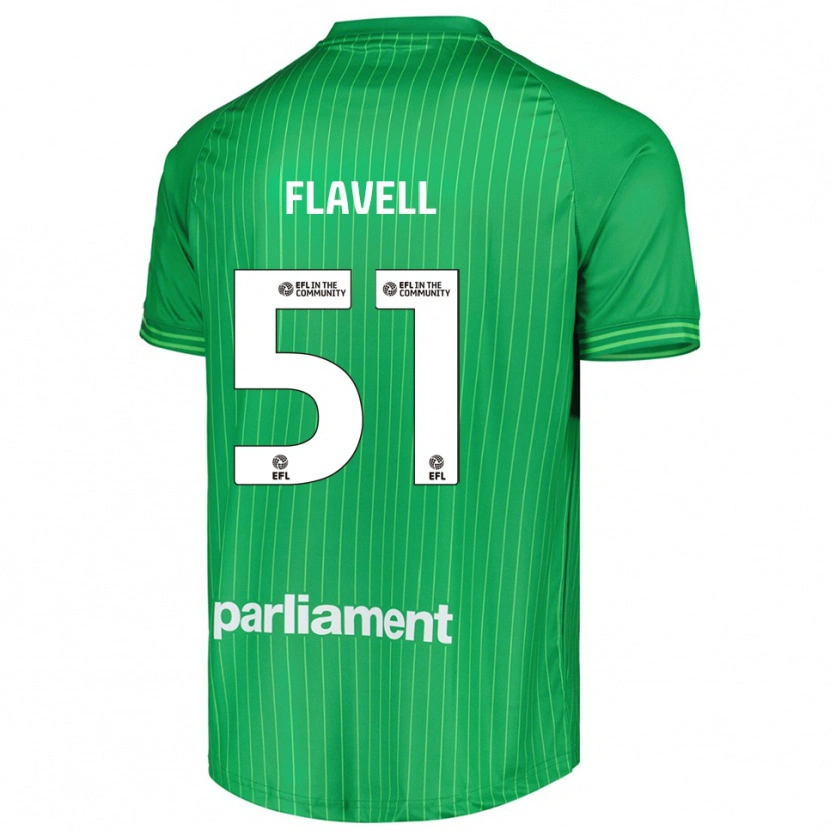 Danxen Męski Kieren Flavell #51 Jasna Zieleń Koszulka Bramkarska 2025/26