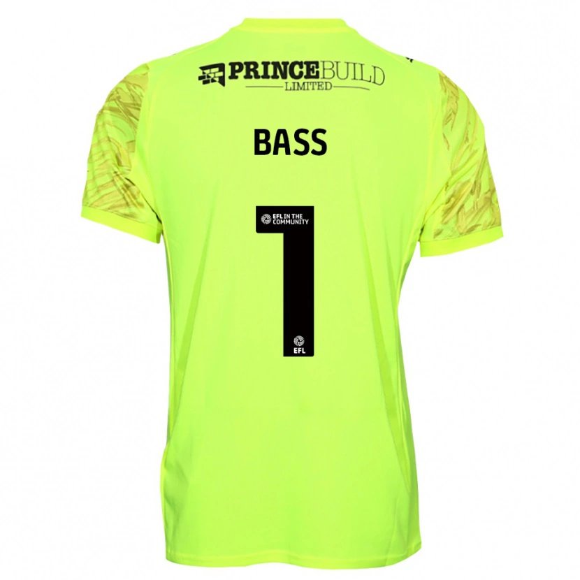 Danxen Męski Alex Bass #1 Czarny Fluorescencyjny Koszulka Bramkarska 2025/26