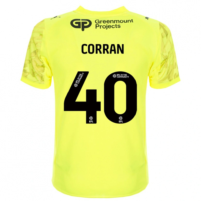 Danxen Męski Matthew Corran #40 Czarny Fluorescencyjny Koszulka Bramkarska 2025/26