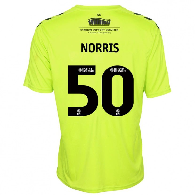 Danxen Męski Will Norris #50 Fluorescencyjna Zieleń Koszulka Bramkarska 2025/26
