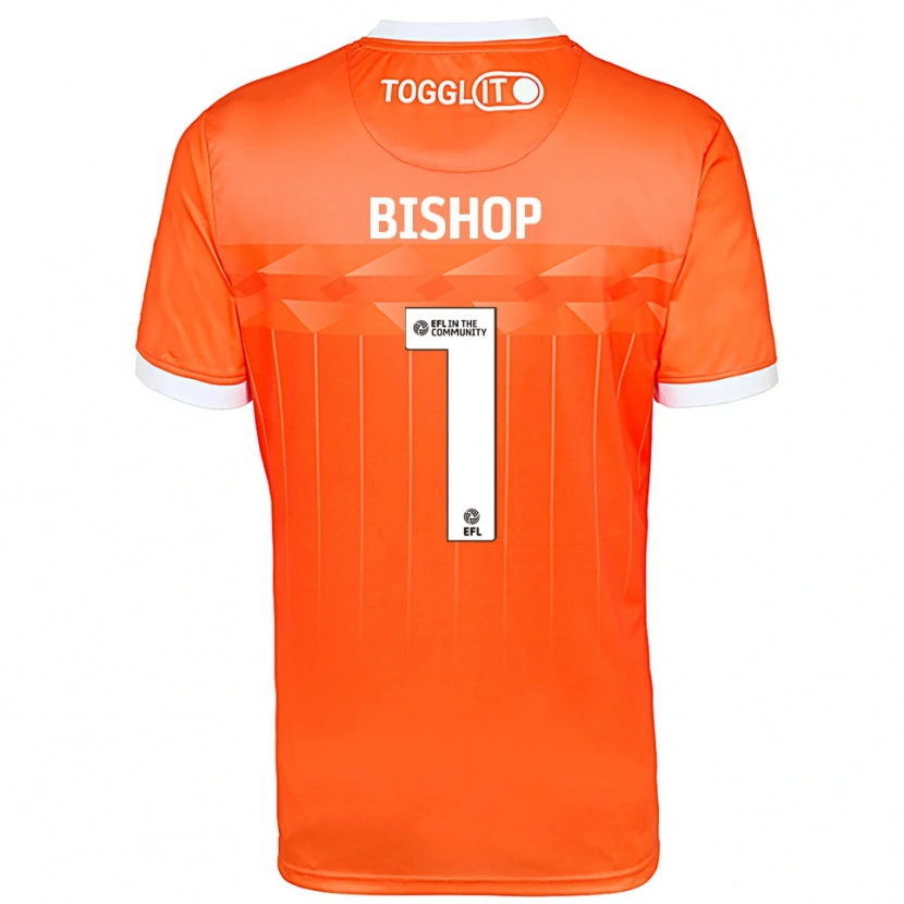 Danxen Męski Nathan Bishop #1 Biały Pomarańczowy Koszulka Bramkarska 2025/26