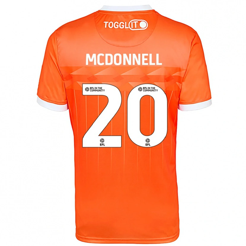 Danxen Męski Joe McDonnell #20 Biały Pomarańczowy Koszulka Bramkarska 2025/26