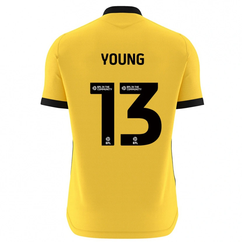 Danxen Męski Brad Young #13 Czarny Żółty Koszulka Bramkarska 2025/26