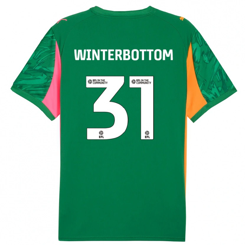Danxen Męski Ben Winterbottom #31 Zielono Różowy Koszulka Bramkarska 2025/26