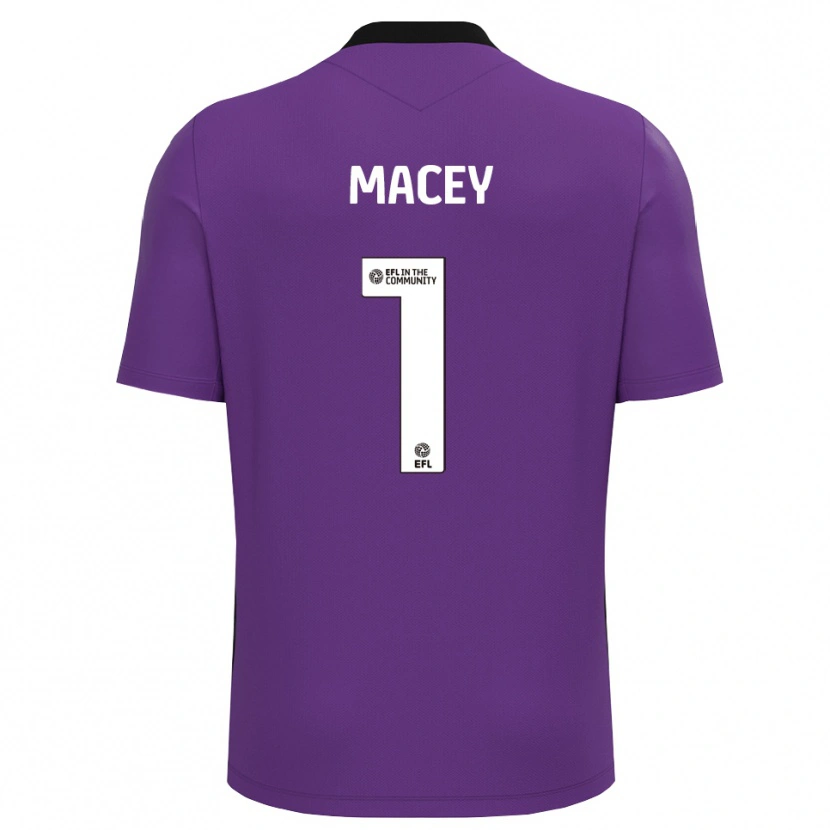 Danxen Męski Matt Macey #1 Biały Fiolet Koszulka Bramkarska 2025/26