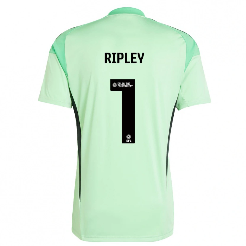 Danxen Męski Connor Ripley #1 Czarny Jasny Zielony Koszulka Bramkarska 2025/26