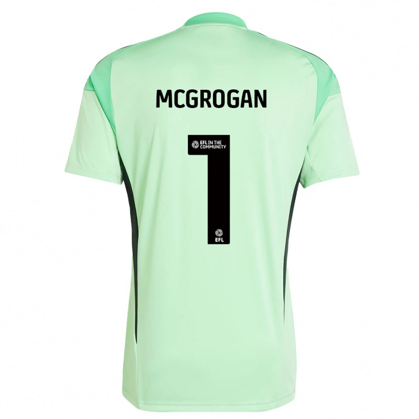 Danxen Męski Emily Mcgrogan #1 Czarny Jasny Zielony Koszulka Bramkarska 2025/26