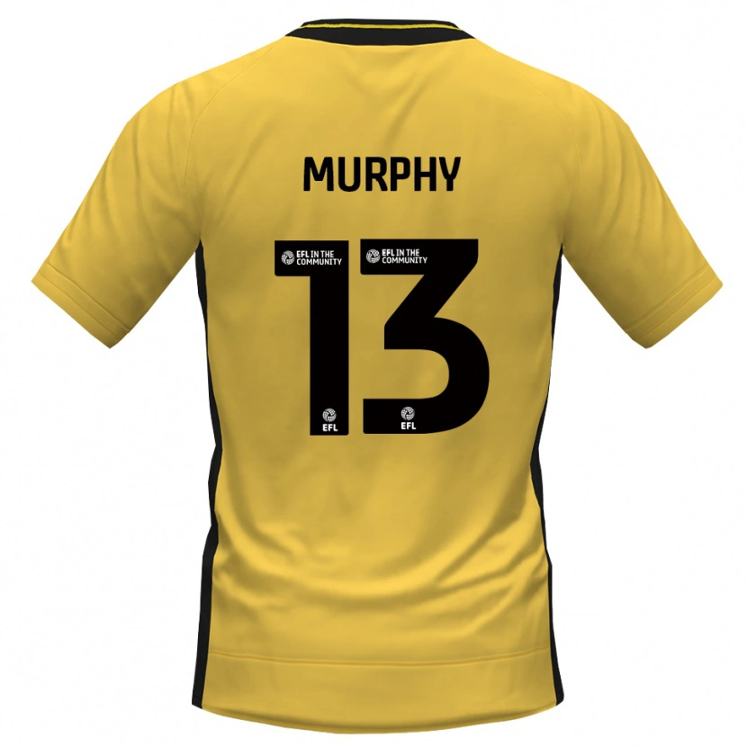 Danxen Męski Joe Murphy #13 Czarny Żółty Koszulka Bramkarska 2025/26