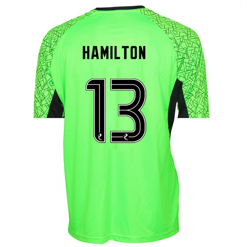 Danxen Męski Jack Hamilton #13 Czarny Zielony Koszulka Bramkarska 2025/26