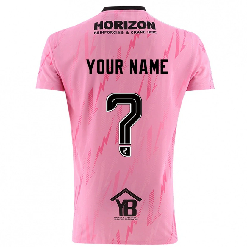 Danxen Męski Falkirk FC Czarny Różowy Koszulka Bramkarska 2025/26