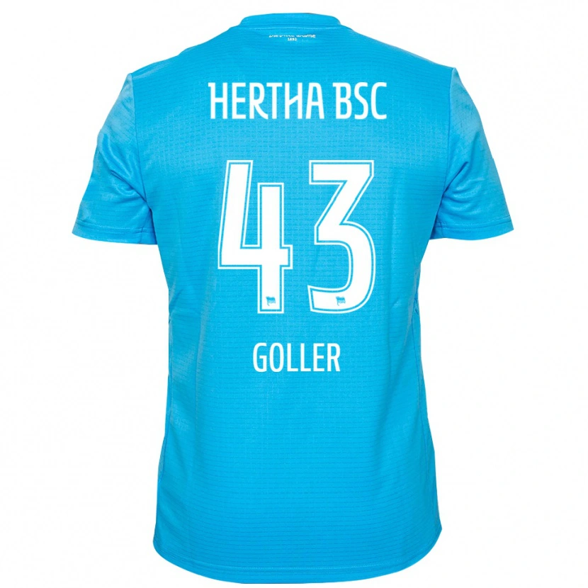 Danxen Męski Tim Goller #43 Jasnoniebieski Biały Koszulka Bramkarska 2025/26