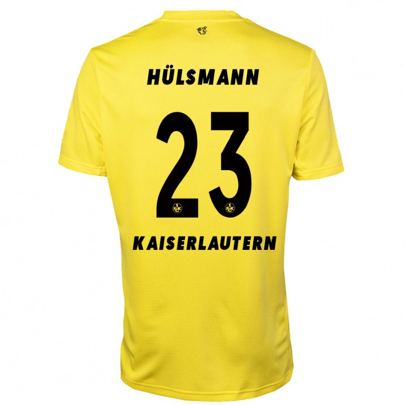 Danxen Męski Randy Hülsmann #23 Żółty Czarny Koszulka Bramkarska 2025/26