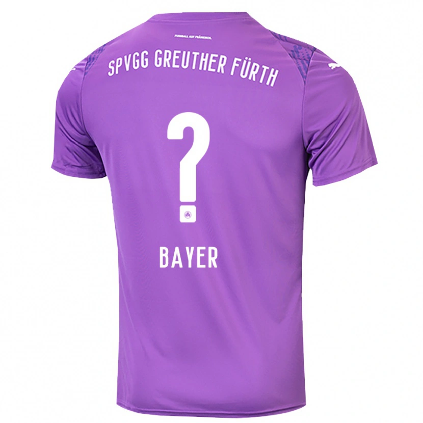 Danxen Męski Lisa Bayer #0 Fioletowy Biały Koszulka Bramkarska 2025/26