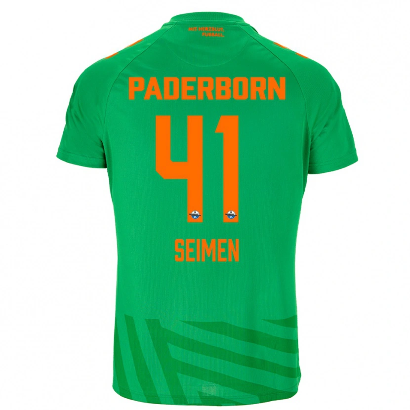 Danxen Męski Dennis Seimen #41 Zielony Pomarańczowy Koszulka Bramkarska 2025/26