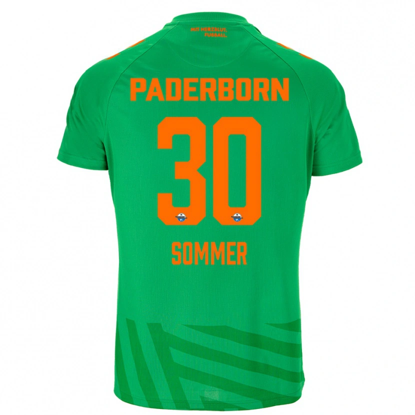 Danxen Męski Konstantin Sommer #30 Zielony Pomarańczowy Koszulka Bramkarska 2025/26