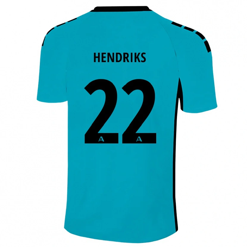 Danxen Męski Tom Hendriks #22 Cyjan Koszulka Bramkarska 2025/26