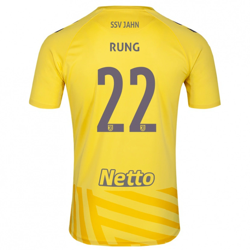 Danxen Męski Julian Rung #22 Żółty Szary Koszulka Bramkarska 2025/26