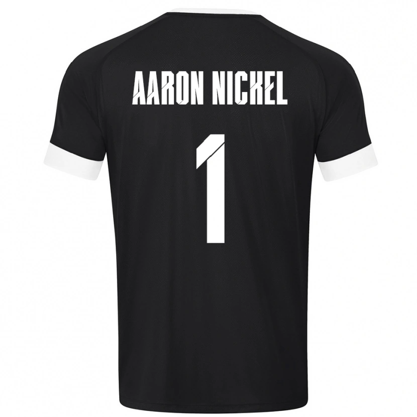 Danxen Męski Arvit Aaron Nickel #1 Czarny Biały Koszulka Bramkarska 2025/26