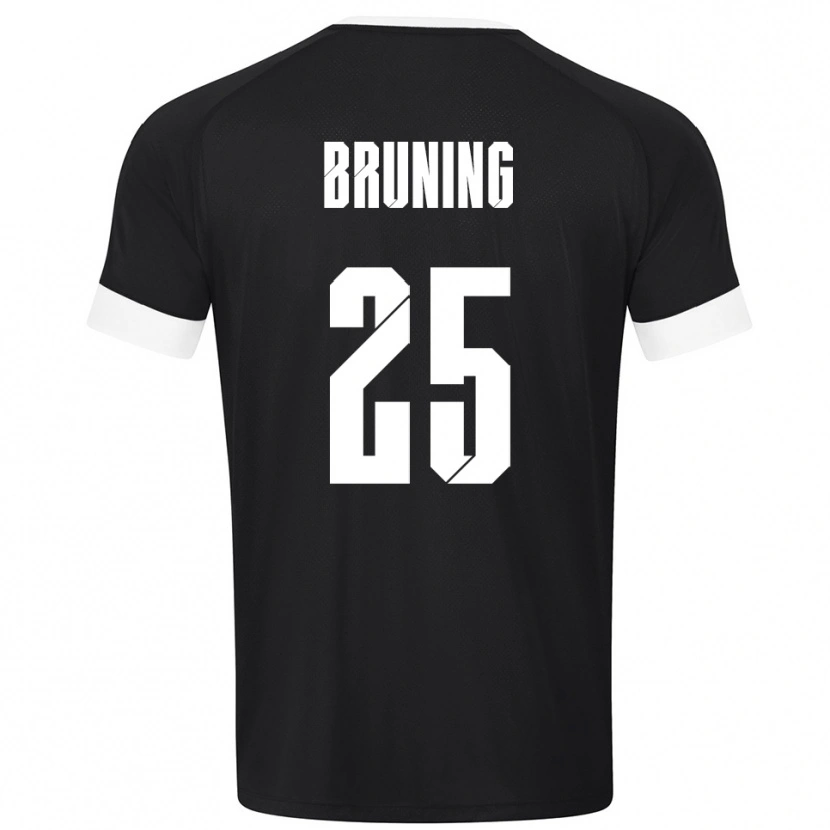 Danxen Męski Malte Brüning #25 Czarny Biały Koszulka Bramkarska 2025/26