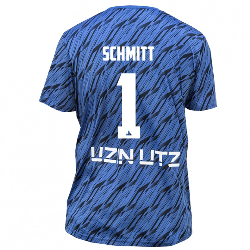Danxen Męski Max Schmitt #1 Królewski Niebieski Biały Koszulka Bramkarska 2025/26