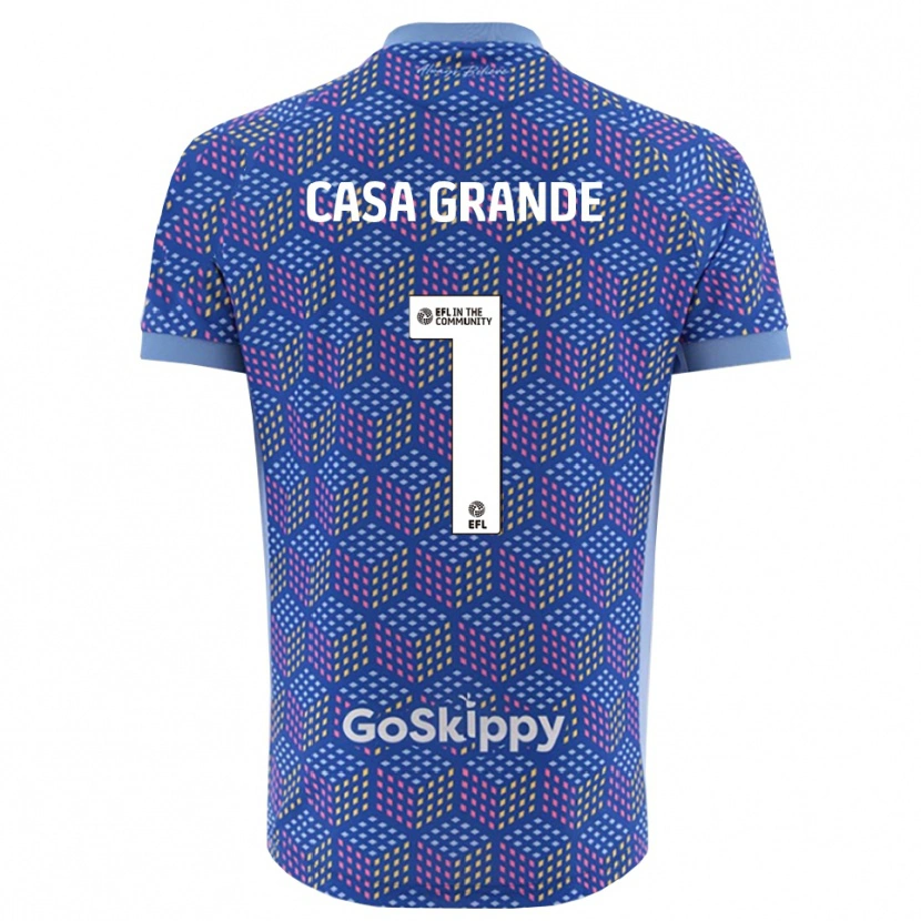 Danxen Męski Josey Casa-Grande #1 Niebiesko-Czarny Koszulka Bramkarska 2025/26