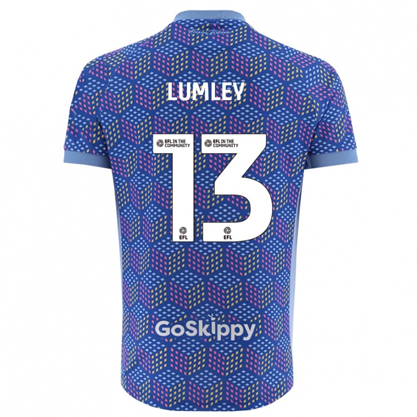 Danxen Męski Joe Lumley #13 Niebiesko-Czarny Koszulka Bramkarska 2025/26