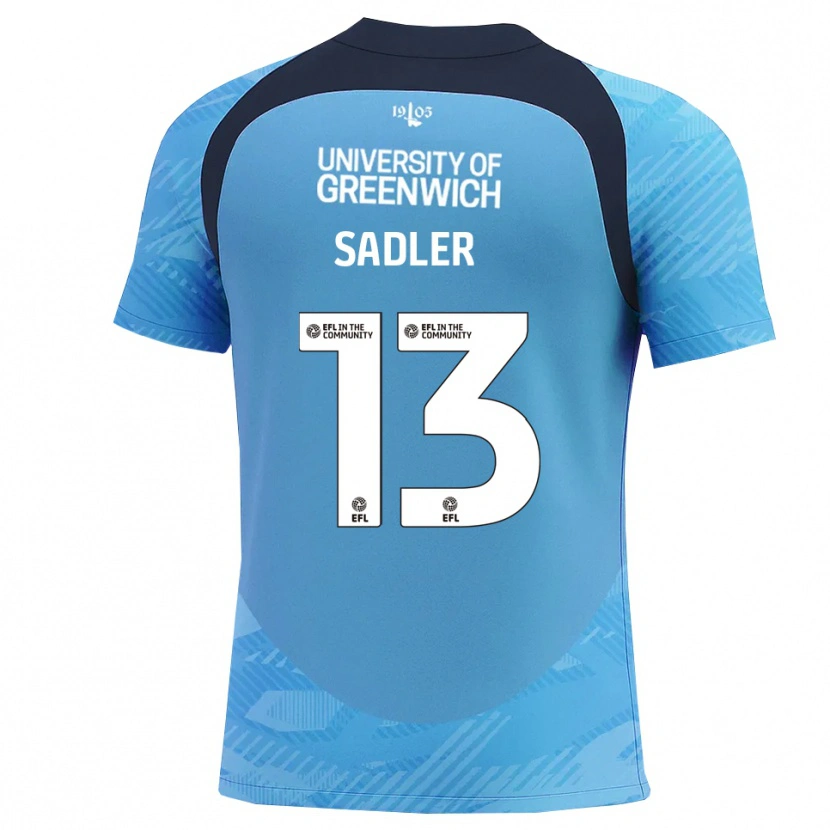 Danxen Męski Jude Sadler #13 Niebiesko-Biały Koszulka Bramkarska 2025/26