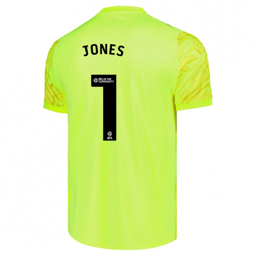 Danxen Męski Lucy Jones #1 Fluorescencyjny Zielony Koszulka Bramkarska 2025/26