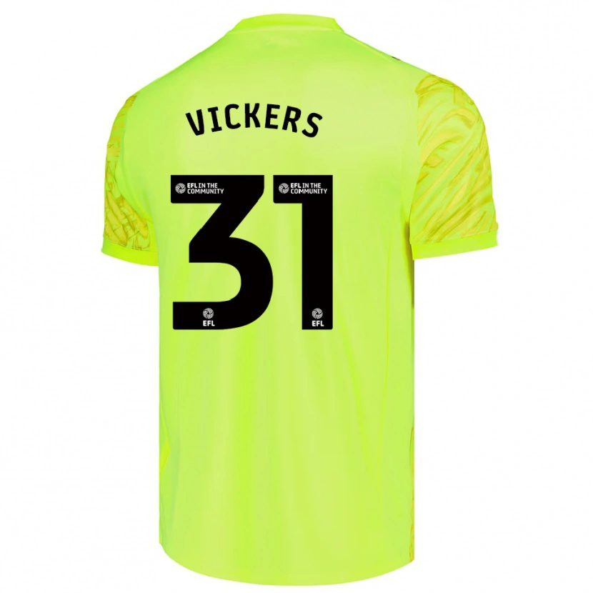 Danxen Męski Josh Vickers #31 Fluorescencyjny Zielony Koszulka Bramkarska 2025/26