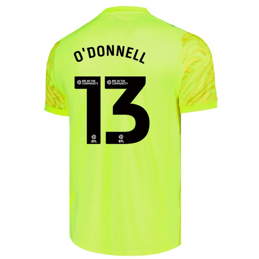Danxen Męski Richard O'Donnell #13 Fluorescencyjny Zielony Koszulka Bramkarska 2025/26