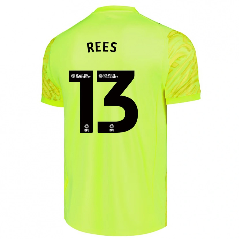 Danxen Męski Harvey Rees #13 Fluorescencyjny Zielony Koszulka Bramkarska 2025/26