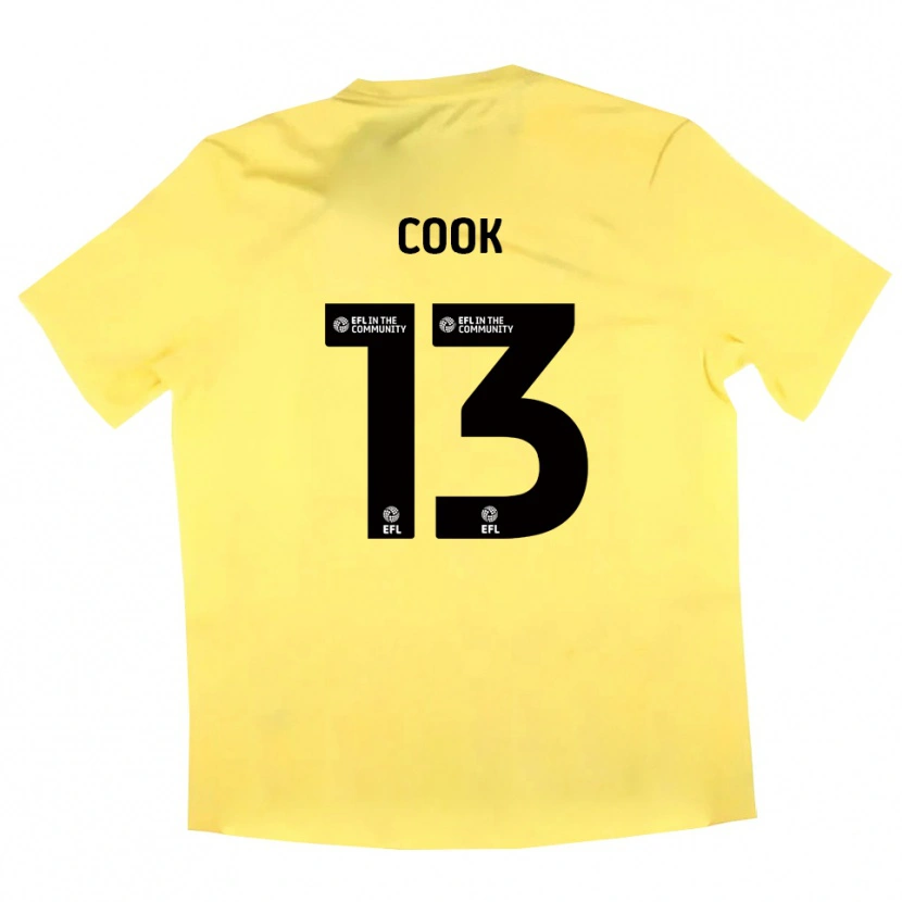 Danxen Męski Ruby Cook #13 Żółto-Czarny Koszulka Bramkarska 2025/26