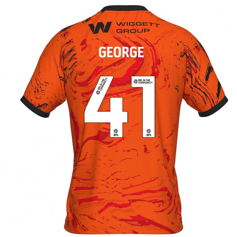 Danxen Męski George Evans #41 Pomarańczowy I Czarny Koszulka Bramkarska 2025/26