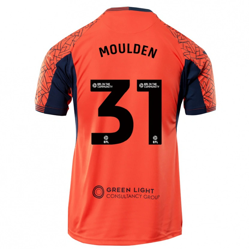Danxen Męski Louie Moulden #31 Czarno-Pomarańczowy Koszulka Bramkarska 2025/26