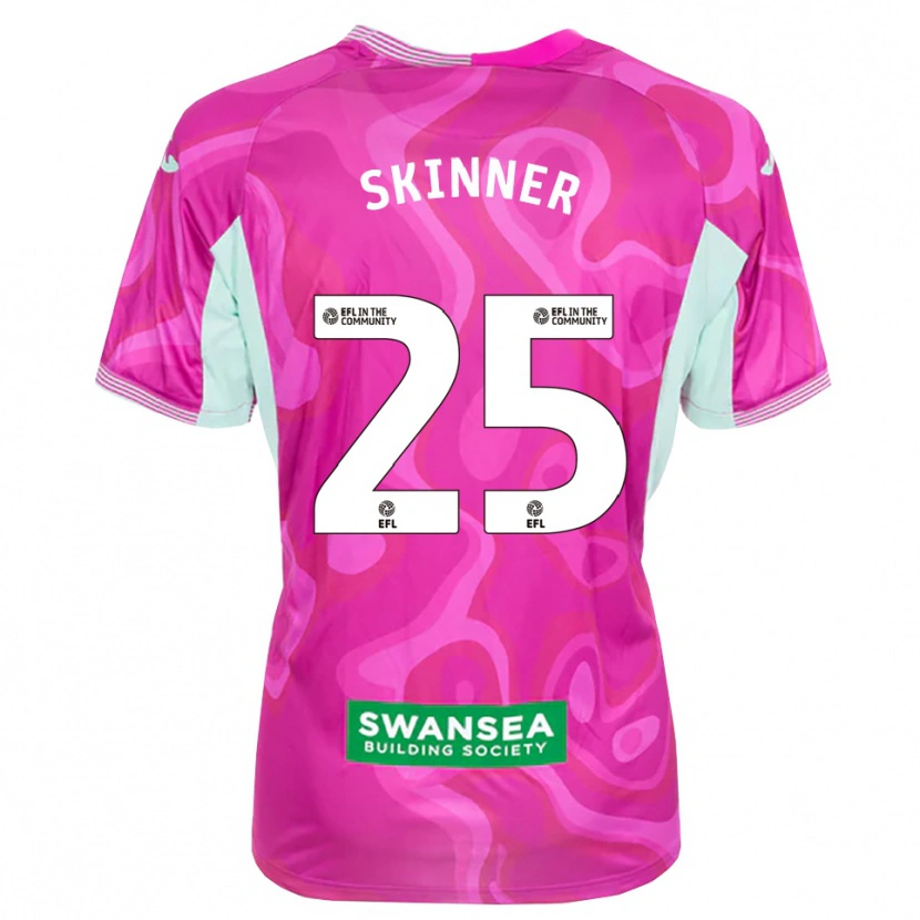 Danxen Męski Claire Skinner #25 Karmazynowy I Biały Koszulka Bramkarska 2025/26