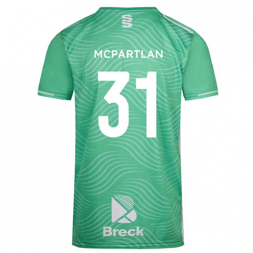 Danxen Męski Cian McPartlan #31 Turkusowy Średni Koszulka Bramkarska 2025/26