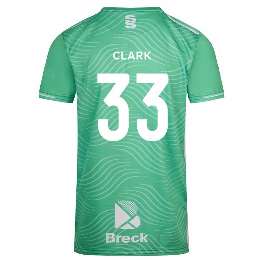 Danxen Męski Charlie Clark #33 Turkusowy Średni Koszulka Bramkarska 2025/26