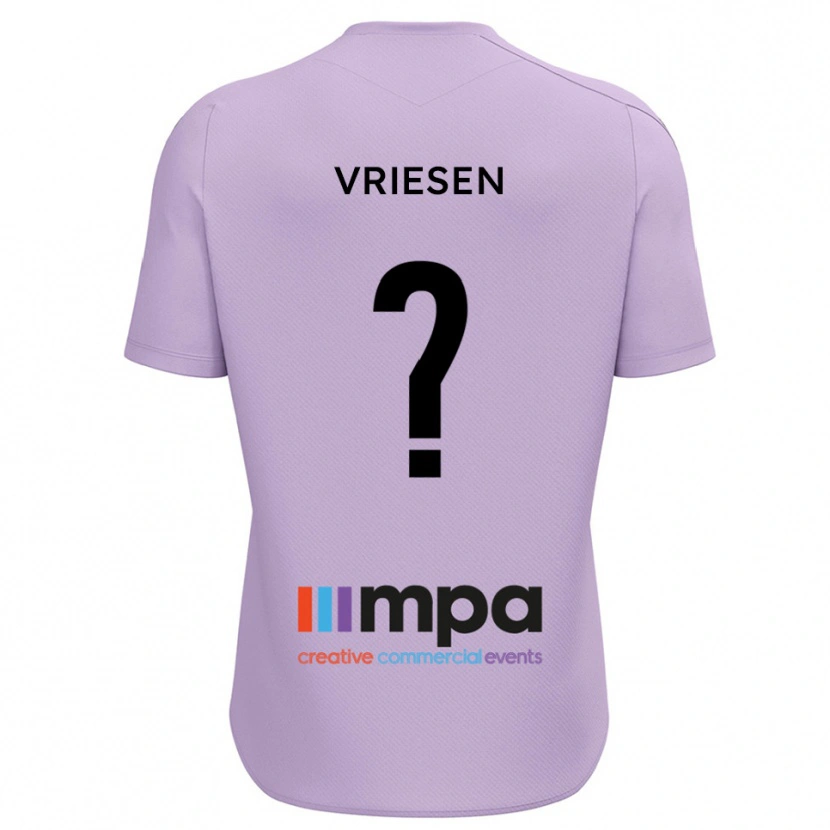Danxen Męski Fabian Vriesen #0 Fioletowy I Czarny Koszulka Bramkarska 2025/26