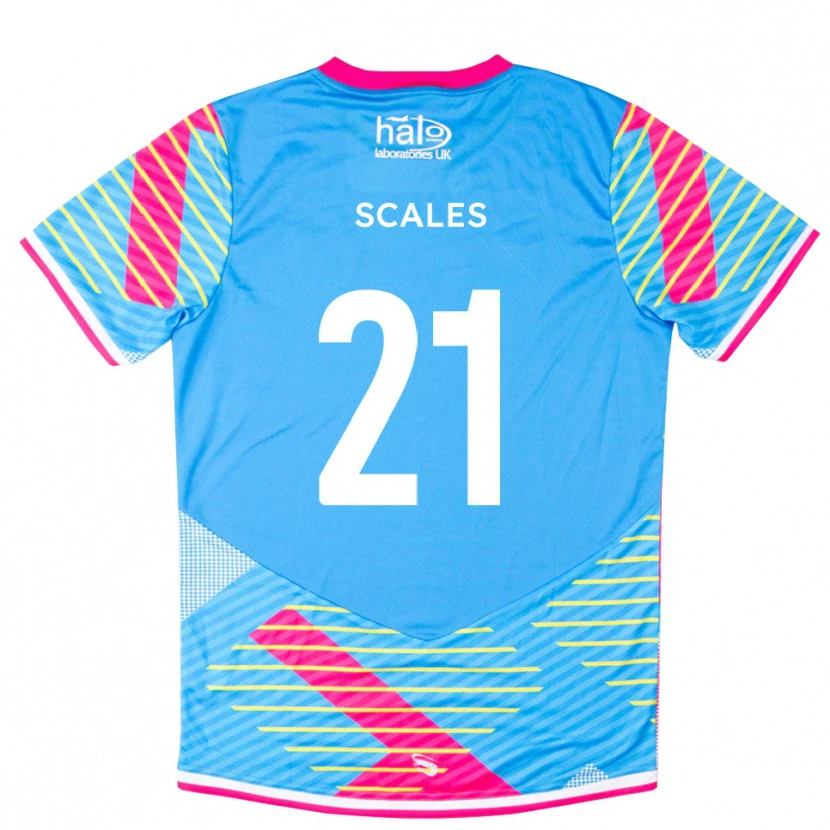 Danxen Męski Alfie Scales #21 Jasnoniebieski Róż Koszulka Bramkarska 2025/26