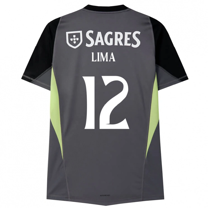 Danxen Męski Thaís Lima #12 Ciemnoszary Czarny Koszulka Bramkarska 2025/26