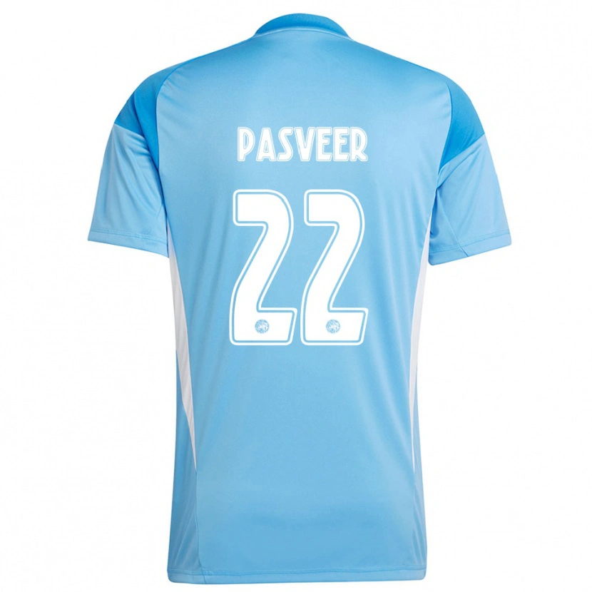 Danxen Męski Remko Pasveer #22 Jasnoniebieski Biały Koszulka Bramkarska 2025/26