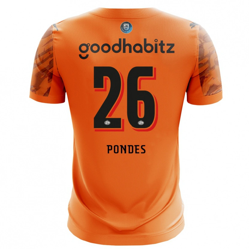 Danxen Męski Moon Pondes #26 Pomarańczowy Czarny Koszulka Bramkarska 2025/26