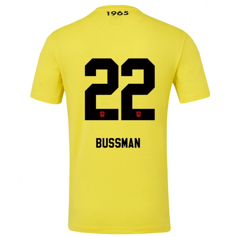 Danxen Męski Fiene Bussman #22 Żółty Czarny Koszulka Bramkarska 2025/26