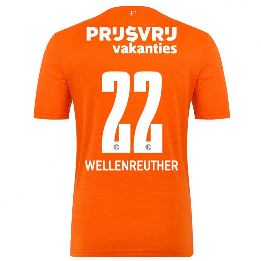 Danxen Męski Timon Wellenreuther #22 Pomarańczowy Czarny Koszulka Bramkarska 2025/26